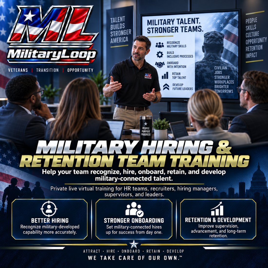 Military Loop Military Hiring and Retention Team Training for employers building military-connected talent programs