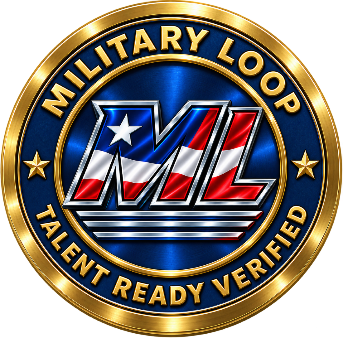 Military Loop Talent Ready Verified crest